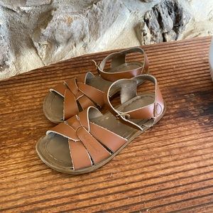 Saltwater Sandals - Size 1 Littler Kid - Tan